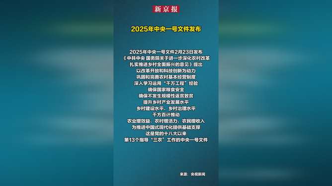 解读中央一号文件，引领乡村振兴，迈向农业现代化新征程