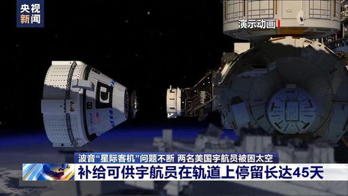 美宇航员滞留太空9个月终盼来飞船